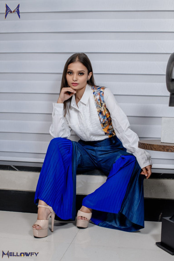Denim Plazzo Pants for women 