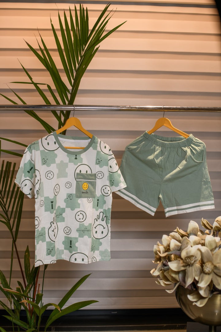 Nightwear Set with Playful Smil