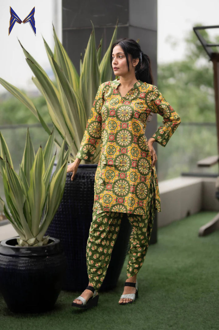 Printed Kurti Set for women 