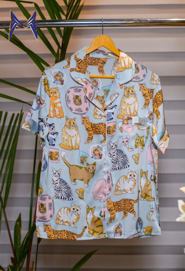 Animal printed shorts nightwear