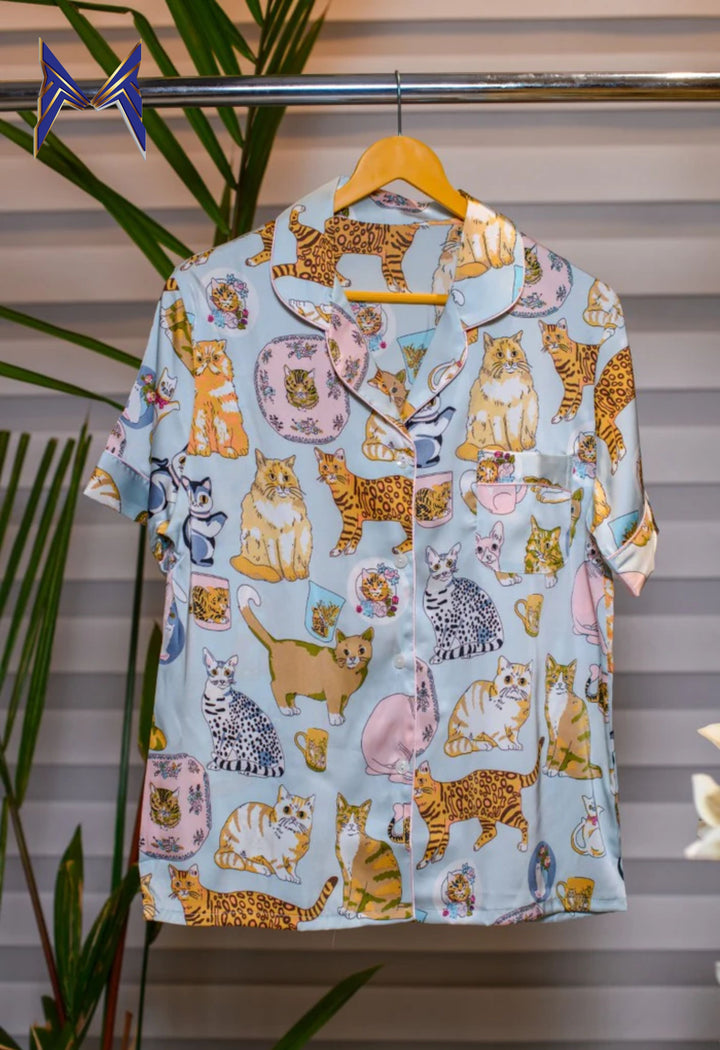 Animal printed shorts nightwear