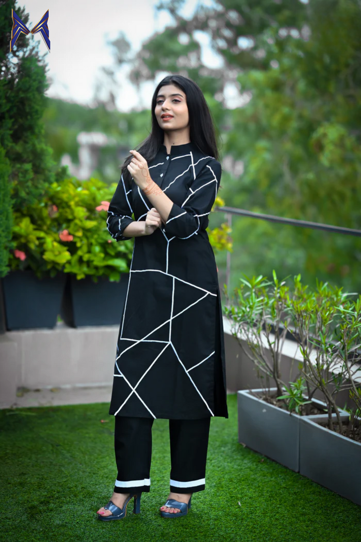 Black tunic set for Women 